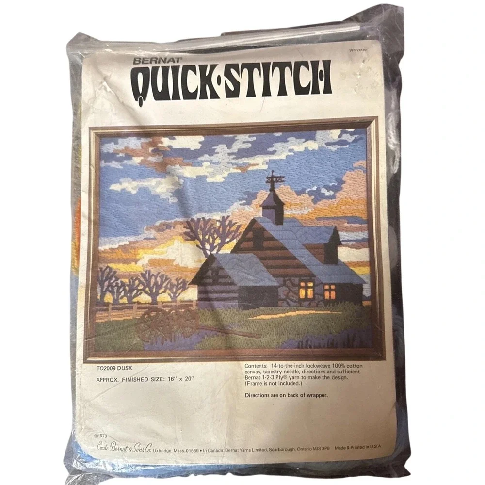 Bernat Quick Stitch Dusk Cross Stitch Kit 1979 17